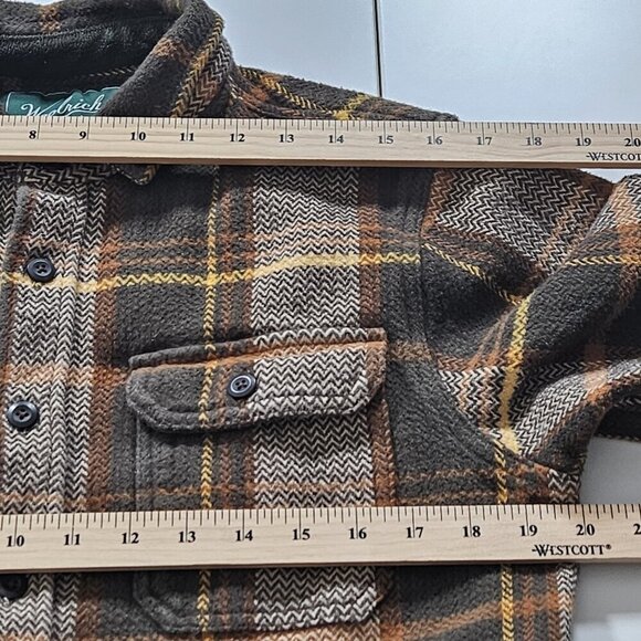 Woolrich The Green Label Shirt Mens S Plaid LS Cotton Shacket Pockets Buttons - Picture 5 of 16